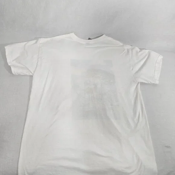 RARE Vintage 90's GILDAN Y2K Ice Cream Carton Skateboard WHITE T-Shirt Size L. - Picture 9 of 17